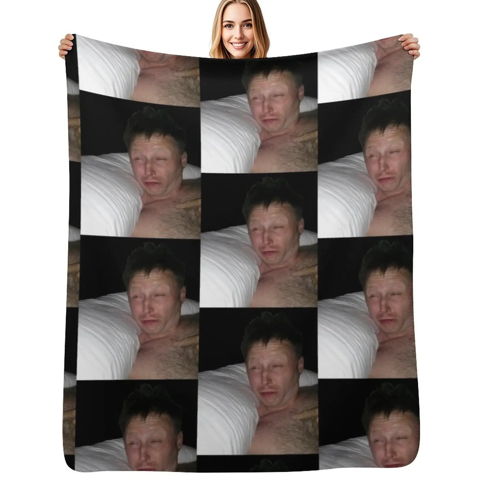 Limmy waking up Throw Blanket Wrinkle Resistant Lightweight Blanket