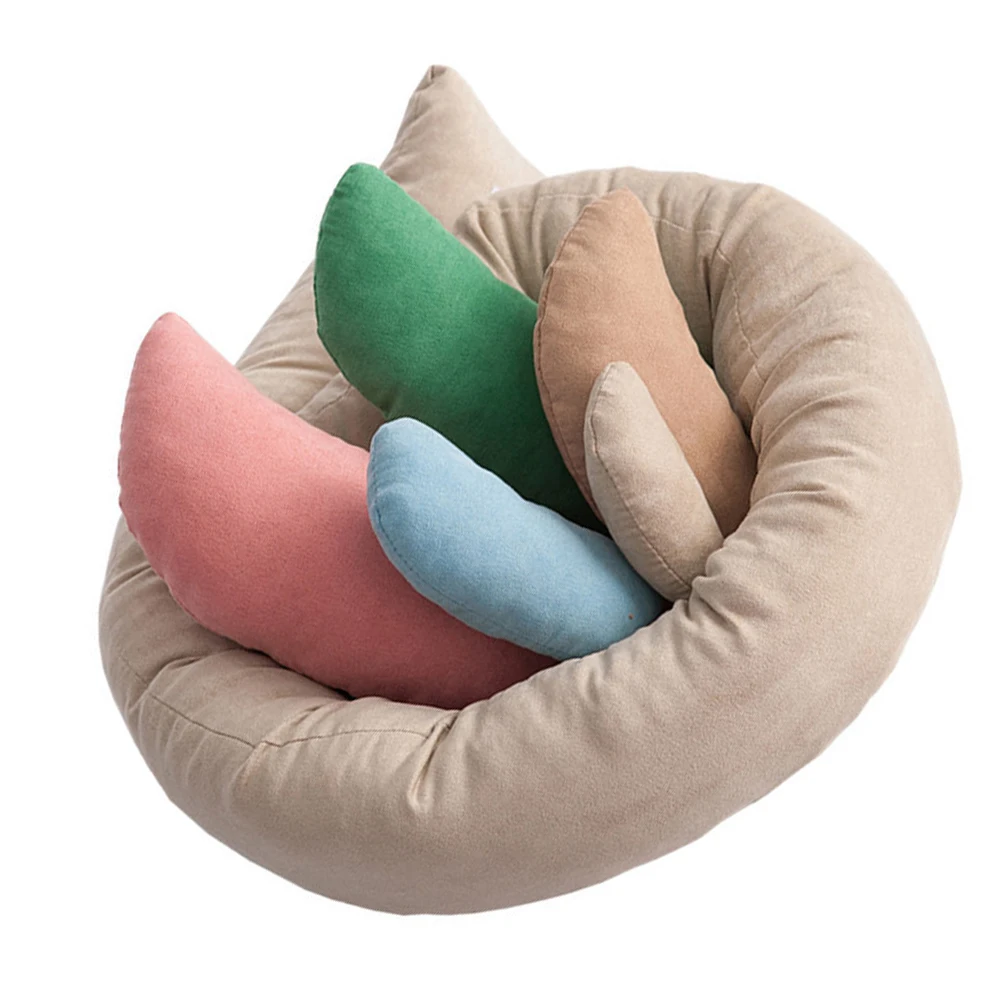 

6pcs Styling Auxiliary Pillows for Baby Photoshoot Newborn Prop Adorable Shape Bedroom Decor Photo Taking
