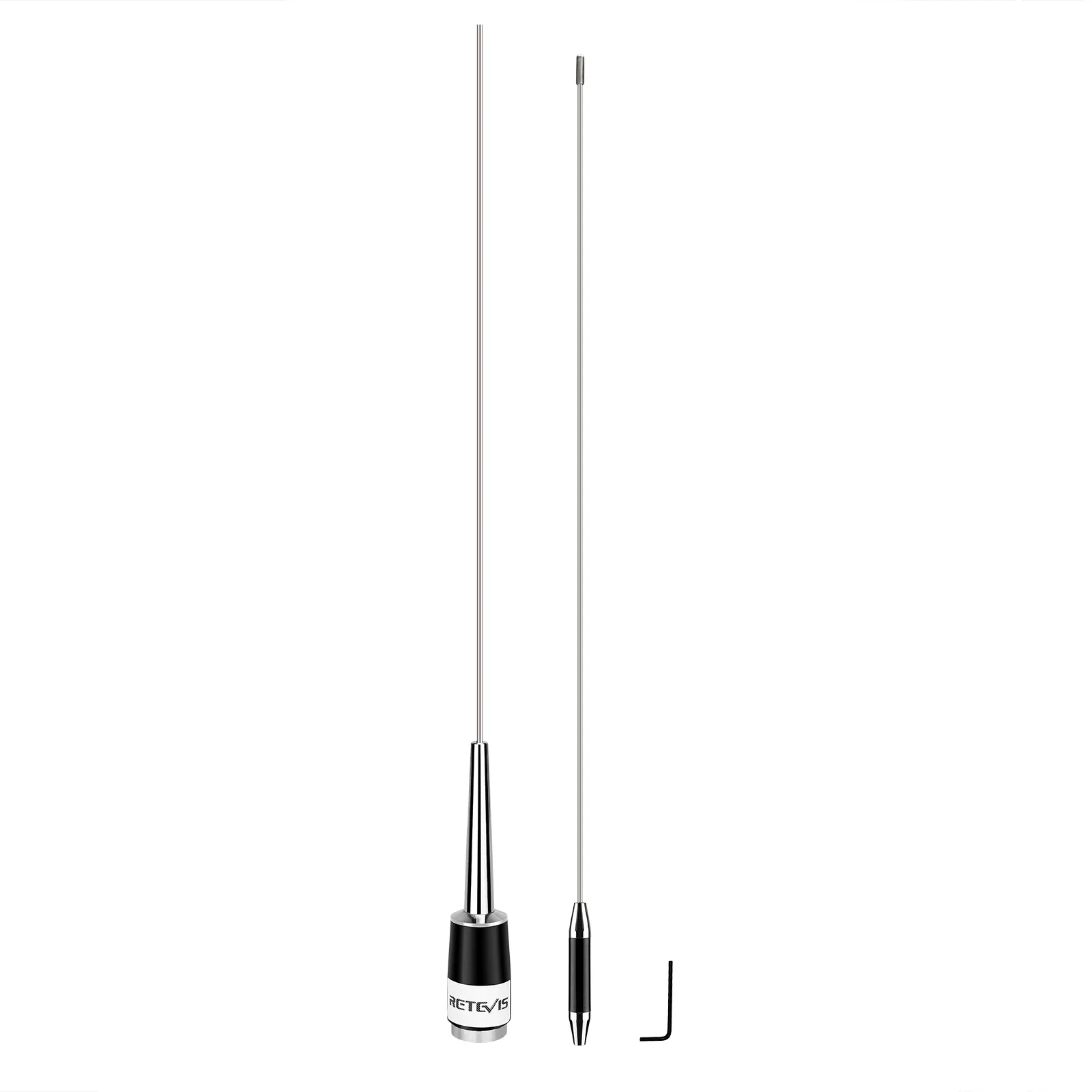 Omni-Directional Mobile Car Antenna Walkie Talkie Radio VHF 136-174MHz 50W 2.15dBi with PL259/SL16-J/M Connector