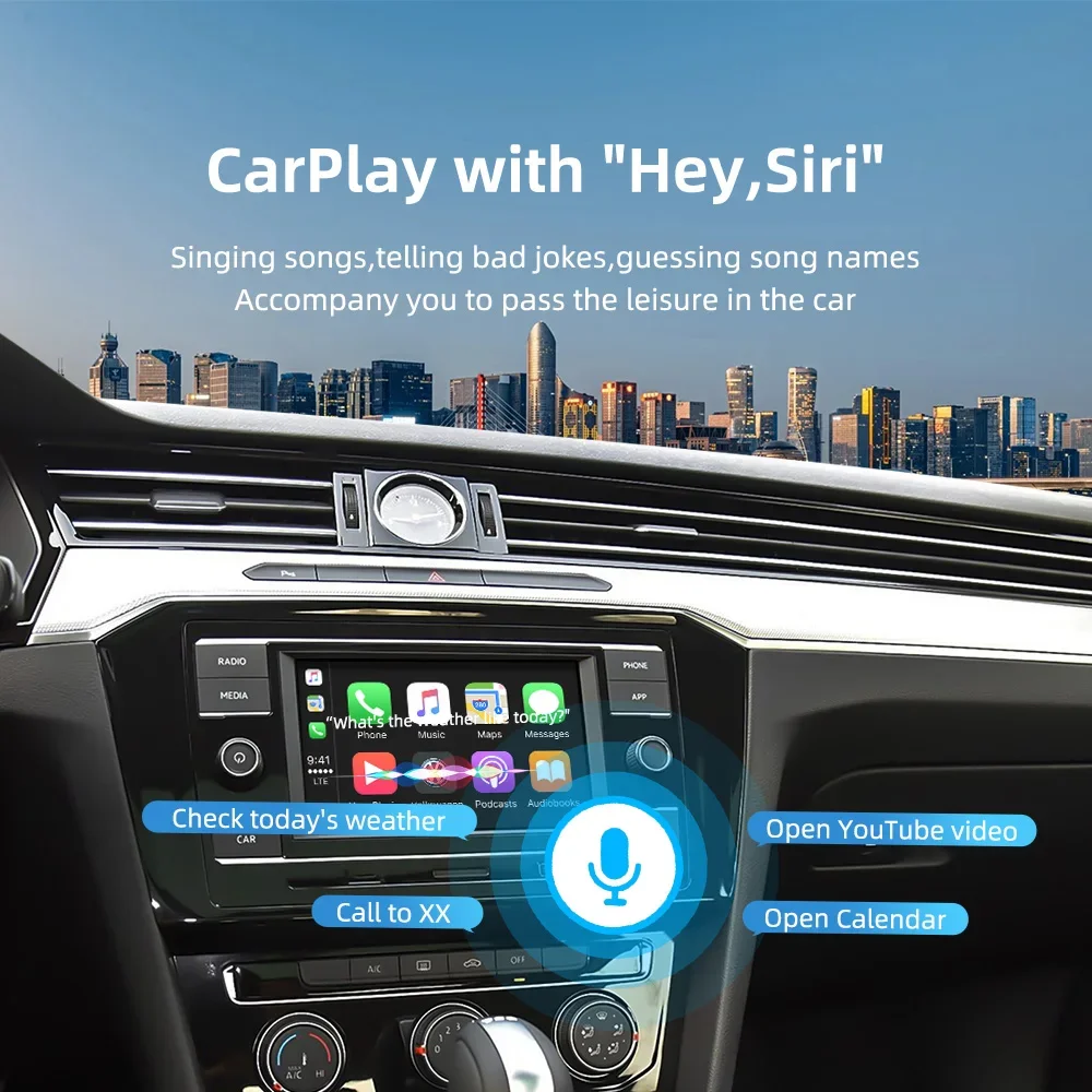 CARABC Wireless Carplay Android Auto Airplay Autolink For VW Volkswagen Skoda Octavia A5 Golf 7 Polo Passat B8 MIB1/MIB2 - view 4
