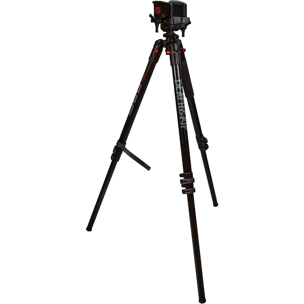 Tripod with Durable Frame, Lightweight, Stable Design, Bubble Level, Adjustable Legs, Shooting Rest