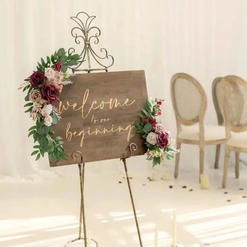 

Arrangement Rose Party Garland Wedding Ceremony Arch Flower Backdrop Decoration Fake Flower Artificial Wedding Arch Flowers