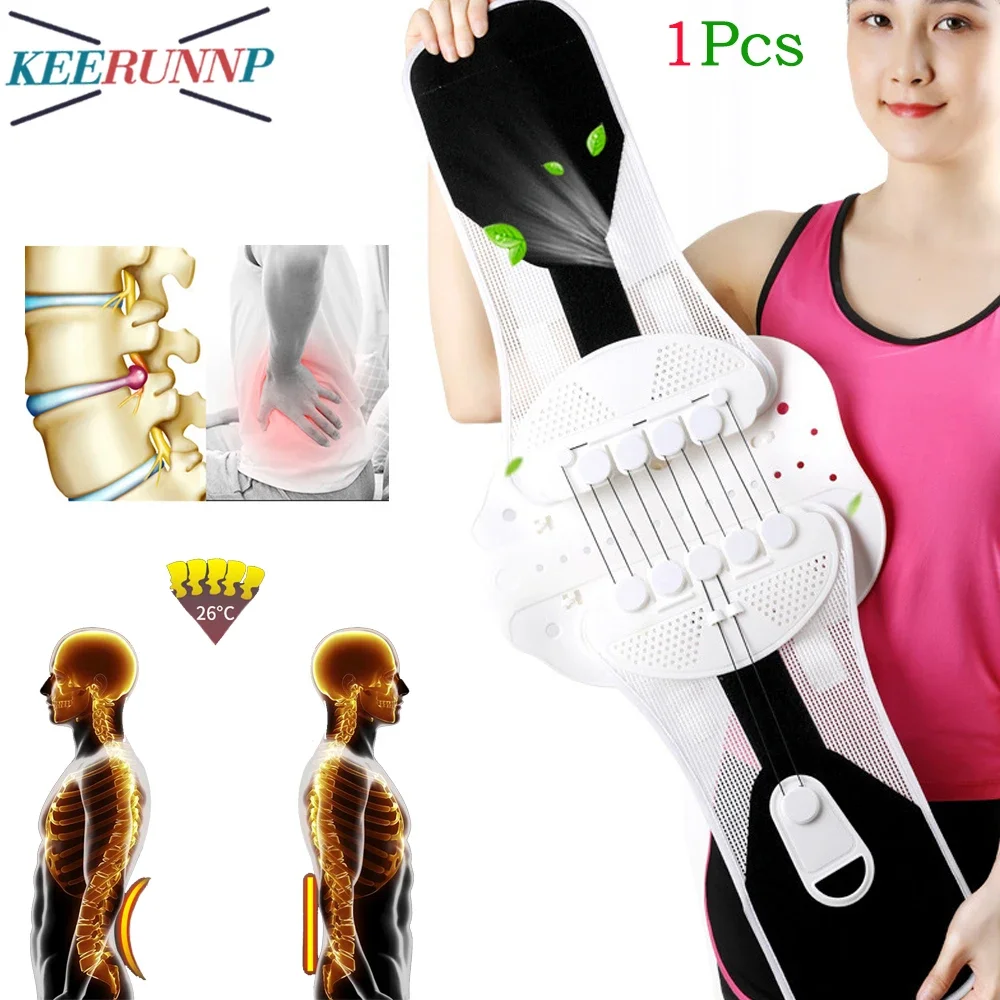 1Pcs Lumbar Back Braces for Men Women Lower Back Pain Relief Lumbar Back Support Belts for Heavy Lifting Sciatica Workout Sports