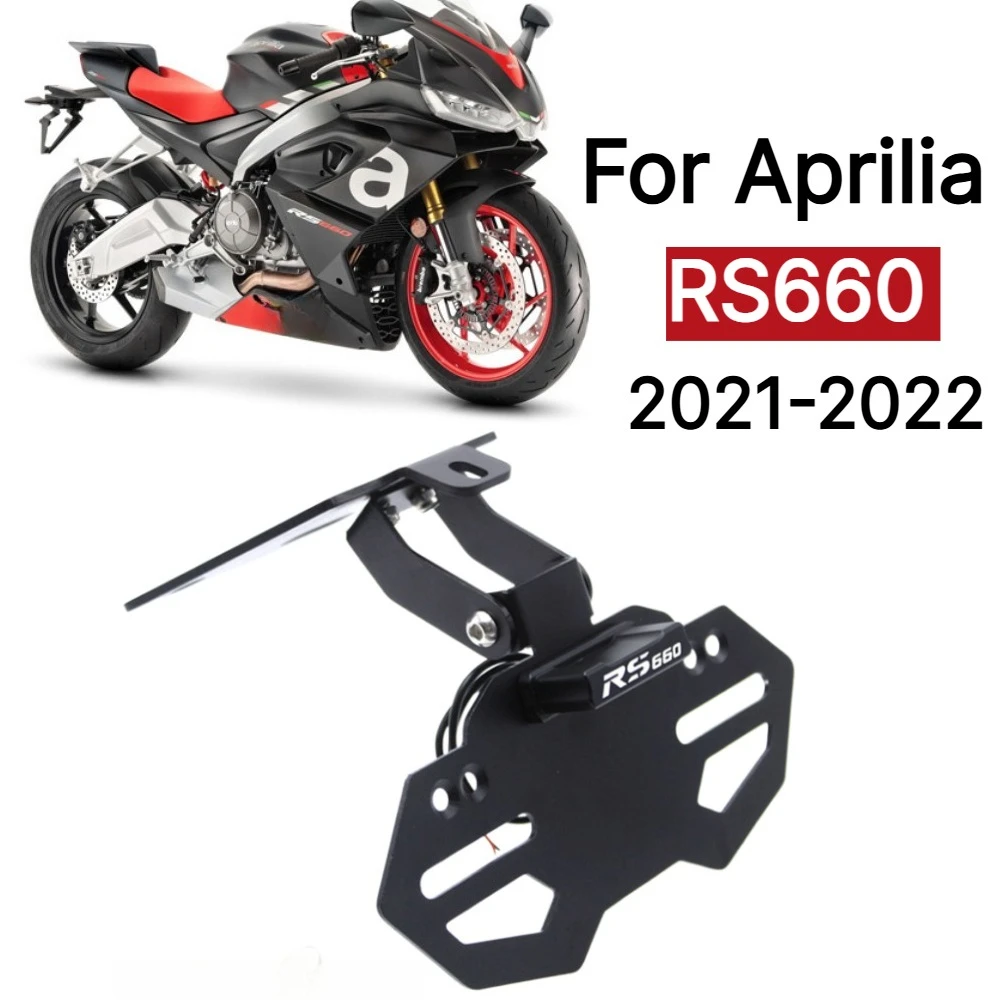 

For Aprilia RS660 RS 660 2021-2022 Motorcycle Registration Bracket License Plate Holder With LED Fender Eliminator Accessories