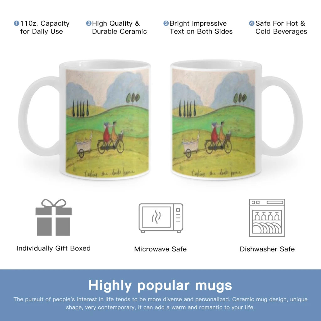 

Sam Toft Abstract Landscape Love Dogs Pet Free shipping Coffee Cups Ceramic cups creative cups and cute mugs Gift Cup For Tea