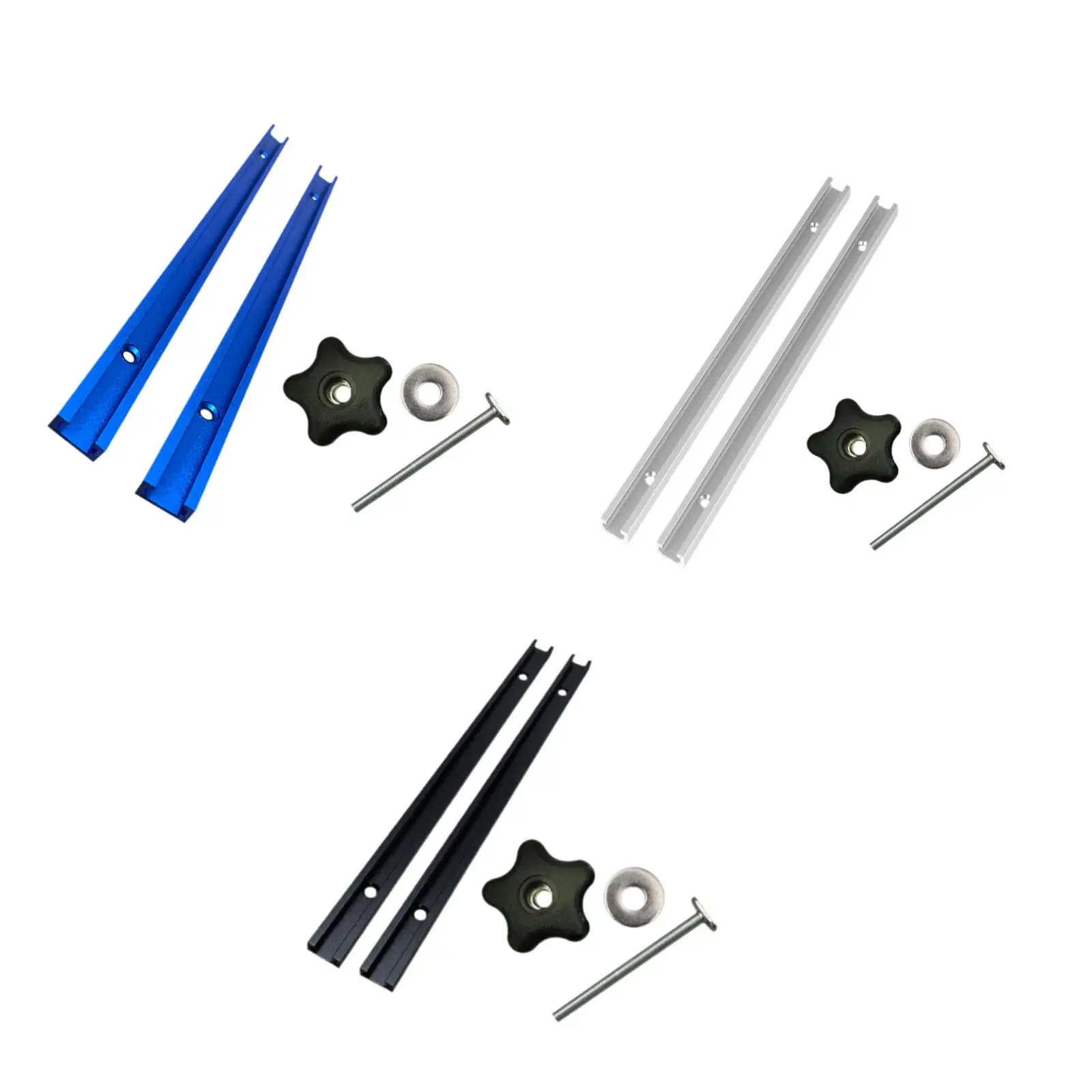 

T Track Miter Track Jig Kit Aluminum Easily Install Length 30.5cm for Woodworking Fixture Slot Universal Accessories