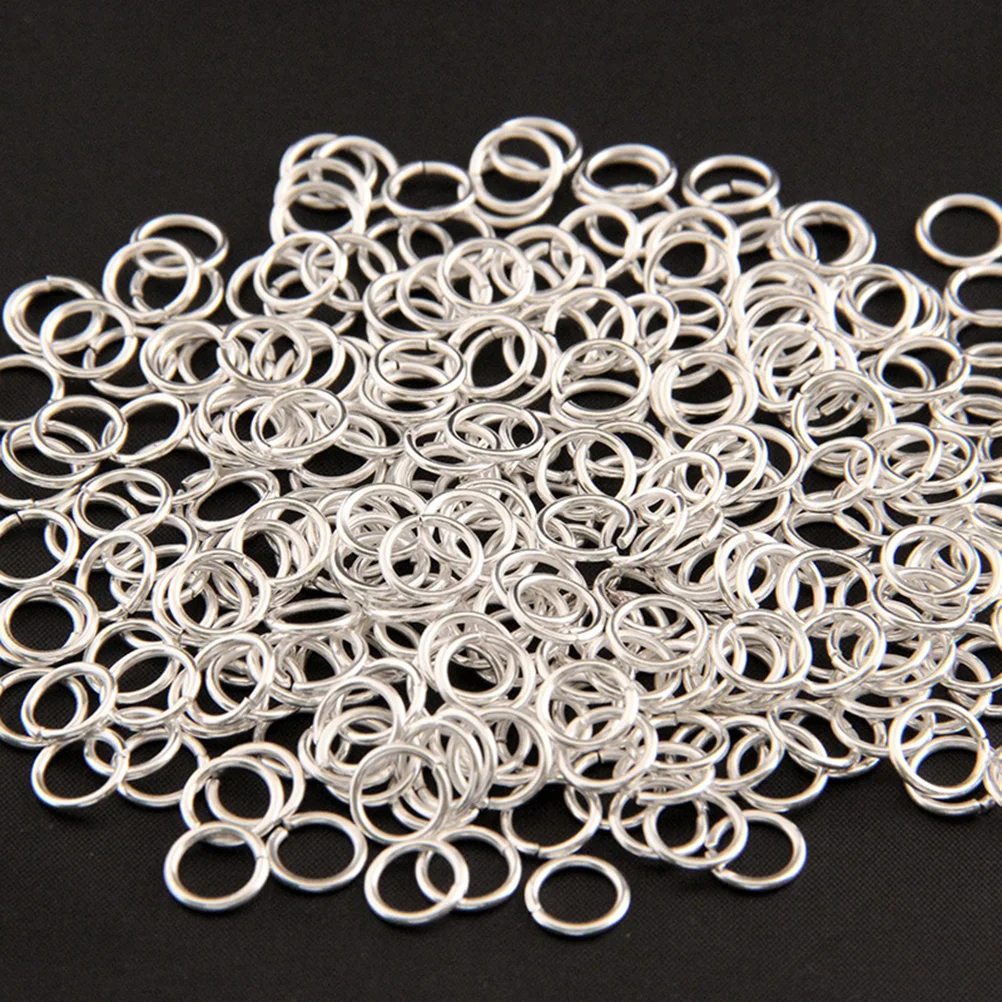 

180pcs Round Shape Ring 12Mm Silver Alloy Not Welded Double-Sided Plated For Diy Jewelry Making Crafts Lobster Clasps Open Jump