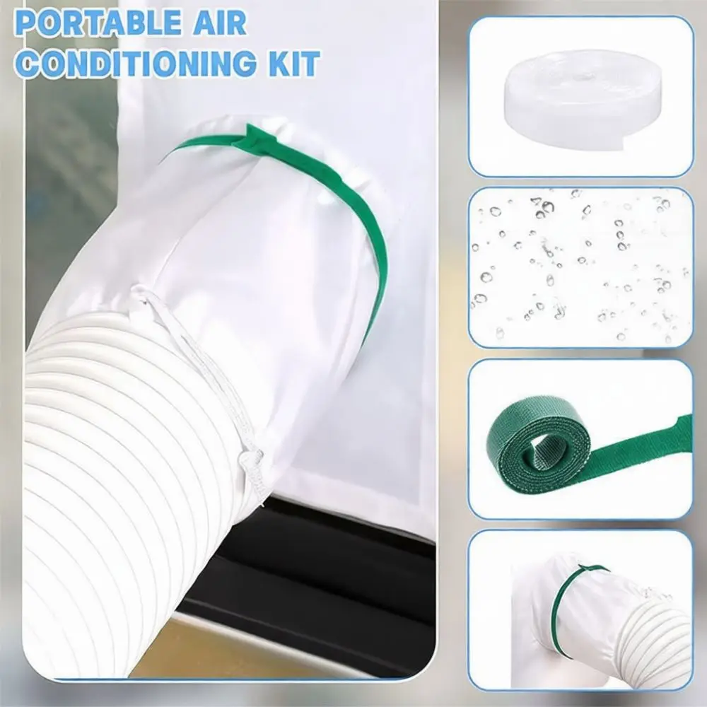 Window Seal Cloth For Mobile Air Conditioner Dryer Vent Hose Heat Insulation Barrier Adjustable Universal Installation