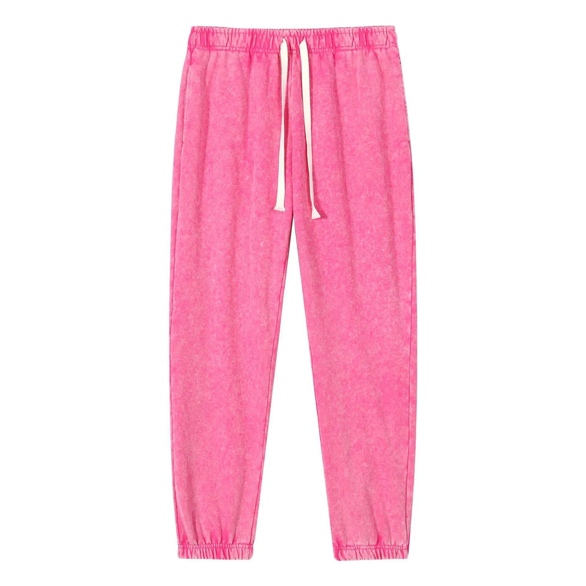 

400GSM Heavy Cotton Retro Washed Sweatpant Regular Fit Elastic Waistband Streetwear Jogger Pant Casual Batik Sports Trousers