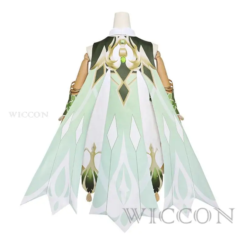 Genshin Impact Nahida Costume Cosplay cameriera Lesser Lord Kusanali parrucca vestito stile carino Nahida Genshin Cosplay per le donne bambini