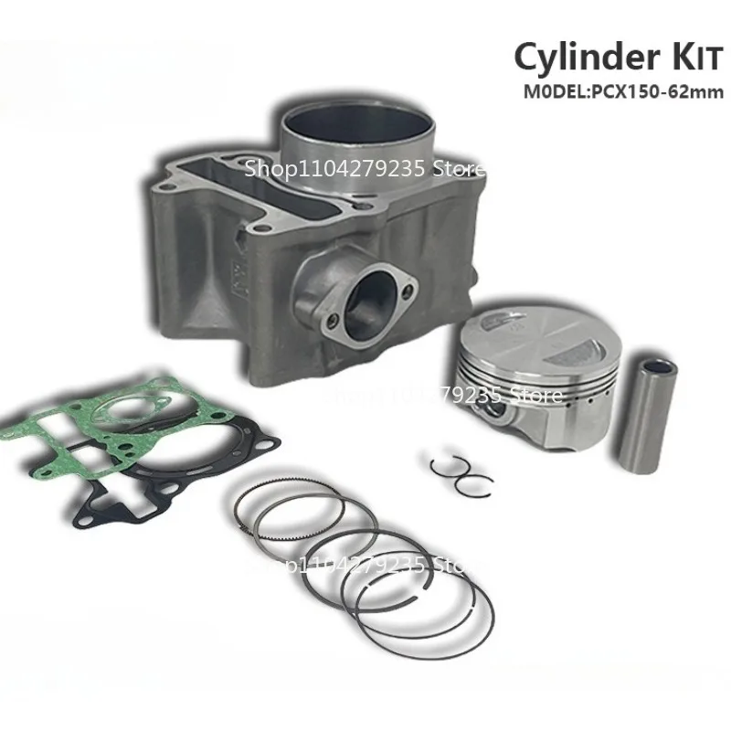 

PCX150CC Motorcycle Cylinder Suitable for WW150D PCX150 Expansion 62mm Sleeve Piston Accessories