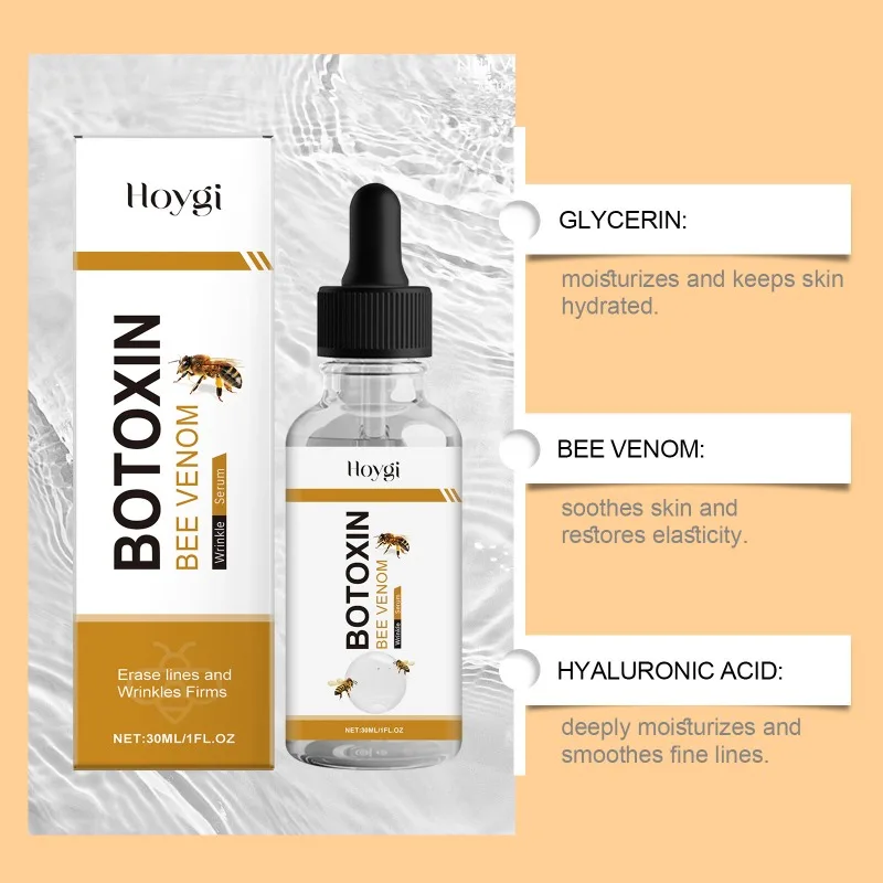 سيروم مرطب لسم النحل مضاد للشيخوخة وترطيب وتنعيم البشرة وتعزيز الوهج