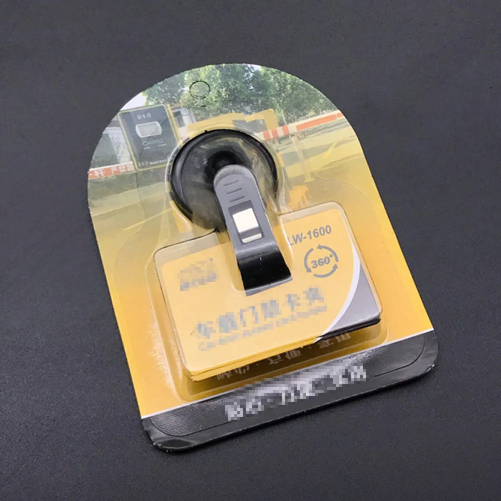 2Pcs Vehicle Ticket Holder Clip Transparent ABS Self-Adhesive Door Access Control Multi-Function Car Windshield Bill Folder Sun