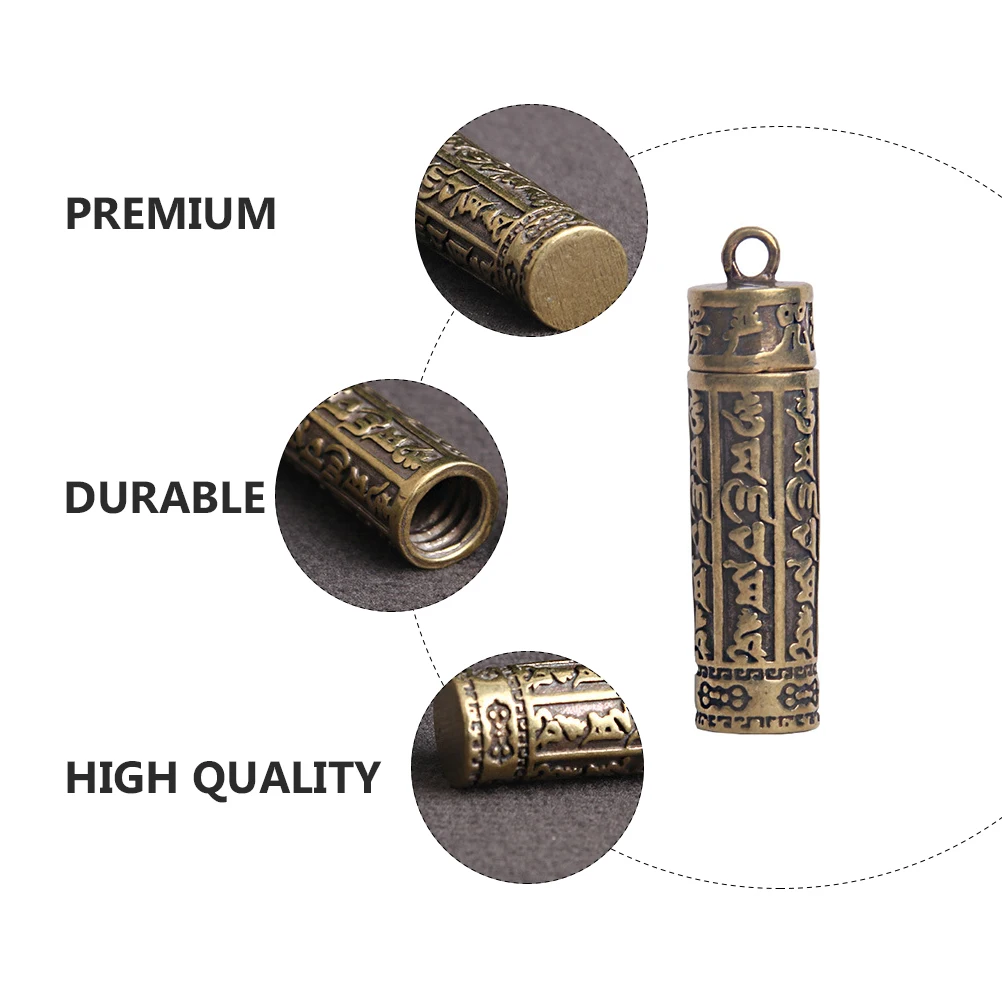

2pcs Tooth Barrels Lanugo Organizers Brass Pendants Durable Corrosion Resistant Premium Quality Decorative Teeth