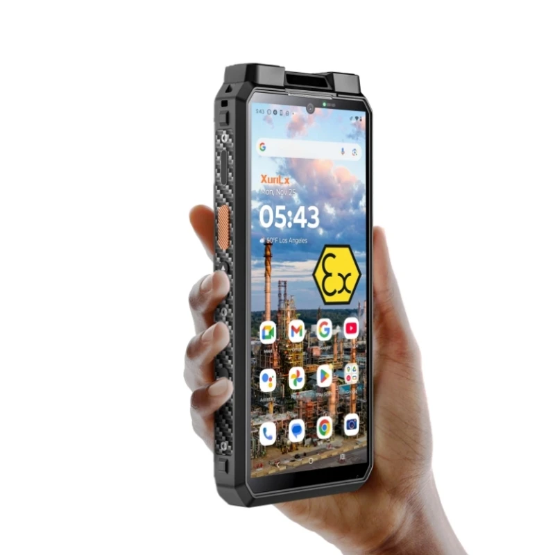 5G Intrinsically Safe Mobile ATEX  Iecex Explosion-proof Camera 12GB 256GB Oil ga s Refinery Mining Explosion Proof Telephone
