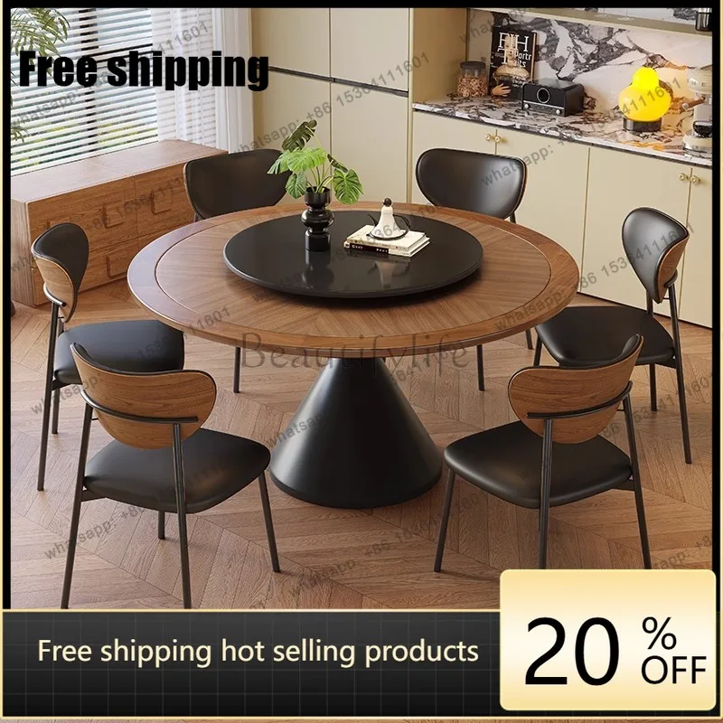 

XX.Unique Minimalist Dining Tables Brown Legs Base Extending Modern Dining Tables Luxury Wood Nordic Mesa Comedor Furniture Home