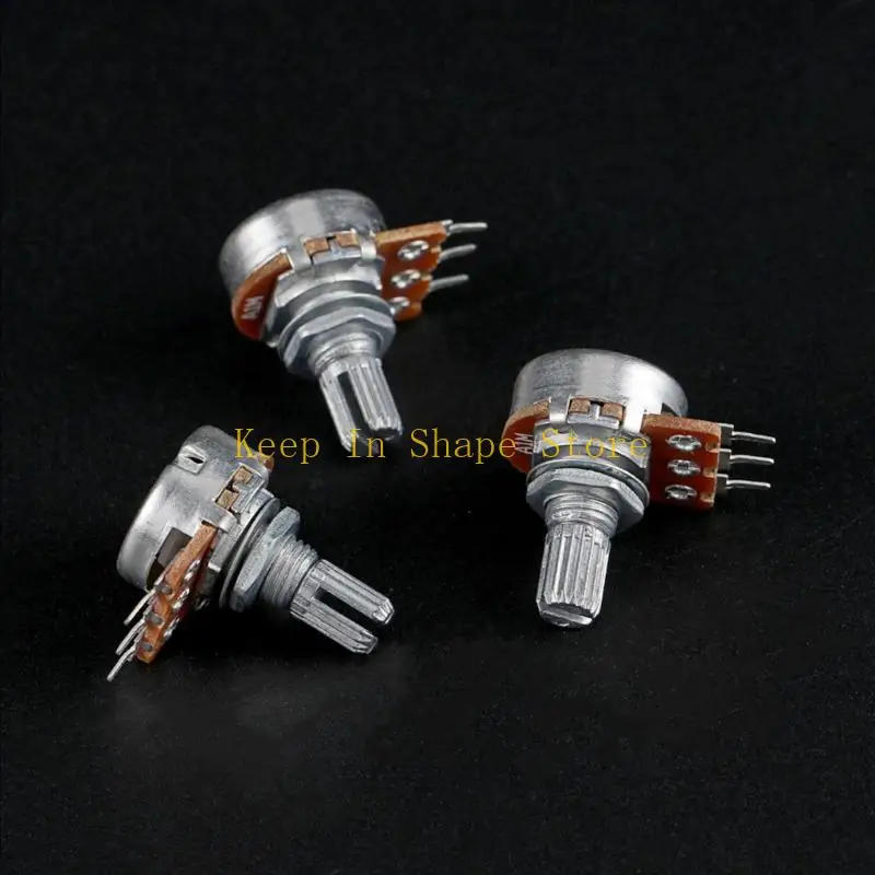 U1JC 3Pcs Electric Guitars Control Pot A1M Split Shaft Guitar Amp Potentiometer Replacement Guitar Accessories Enduring