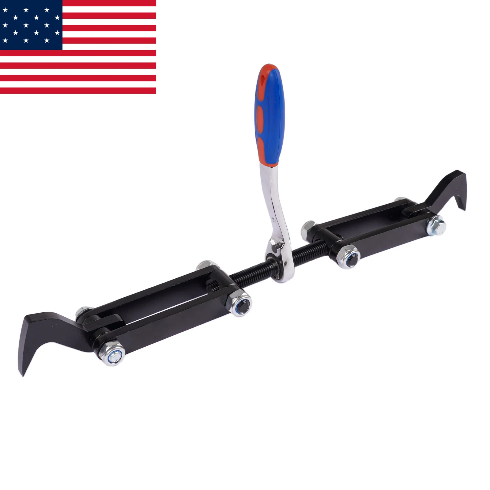 AP03 Black Ratcheting Beam Puller, Adjustable Wall Puller Framing Tool 4.53 in