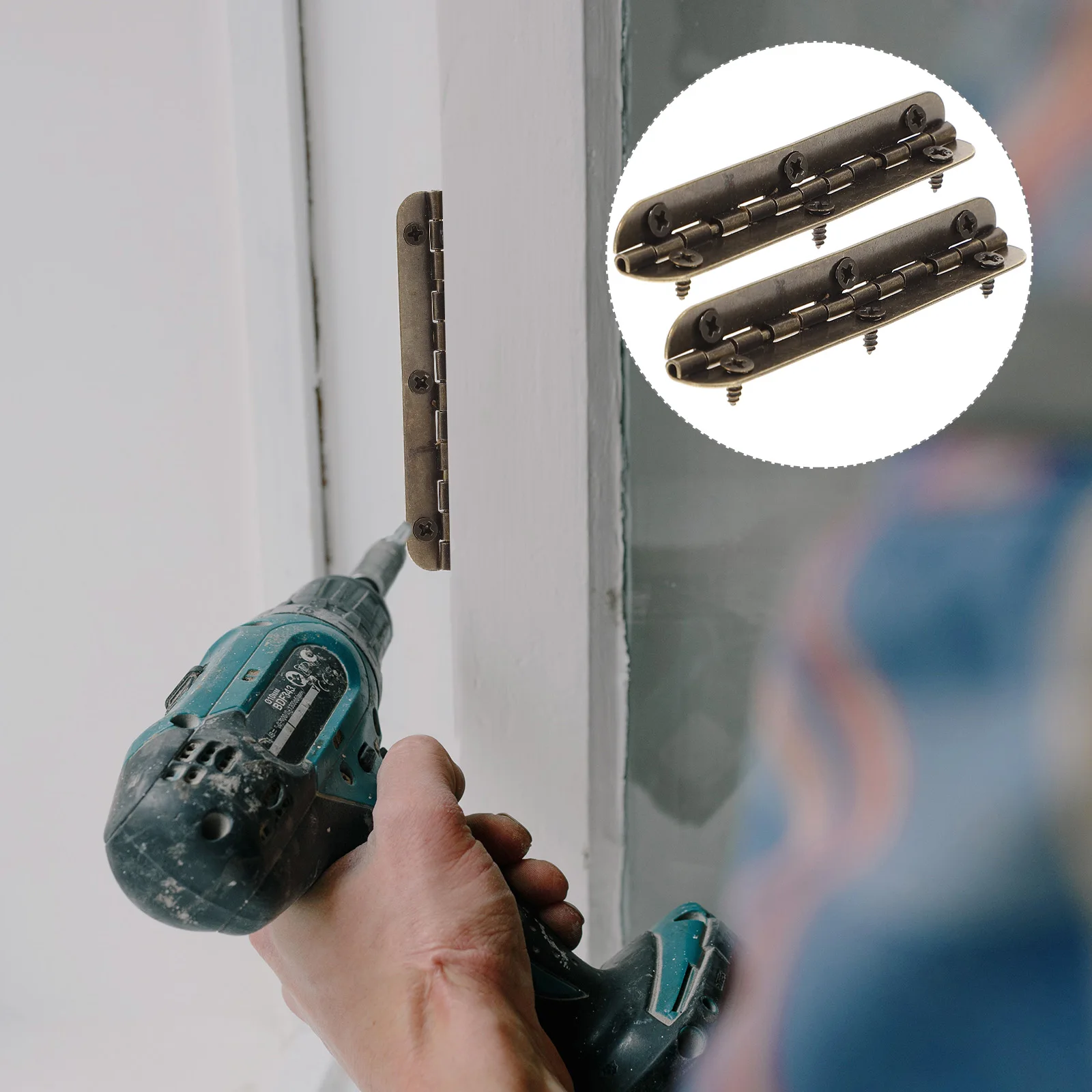 

12pcs Wooden Iron Small Jewelry Box Cabinet Butt Hinges Heavy Duty Door Hinge Flush 90 Degree Craft Box Hinges