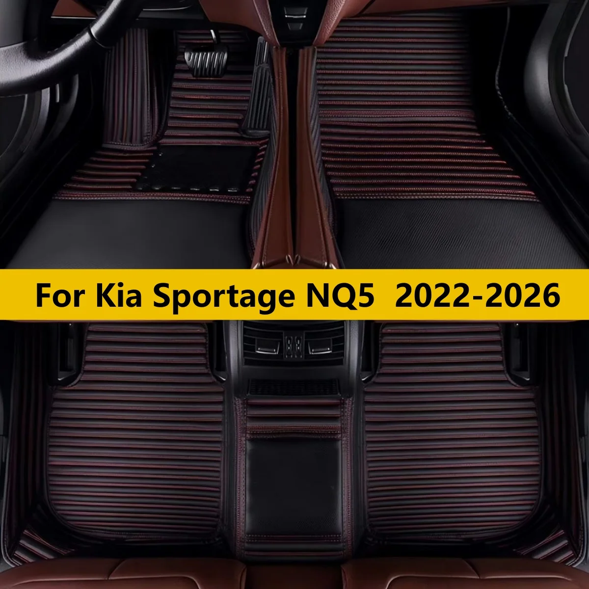 

Custom Car Floor Mats For Kia Sportage NQ5（5-seat）2022 2023 2024 2025 2026 Auto Foot Matts Rugs Vehicle Full Set Carpet Pads