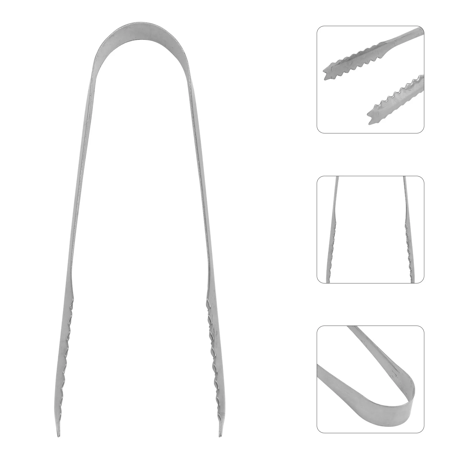 5Pcs Functional Clear Acrylic Ice Tongs 13Cm Designed for Ice Cubes Pastries Bagels Desserts Fresh Produce Salads Buffet Bar