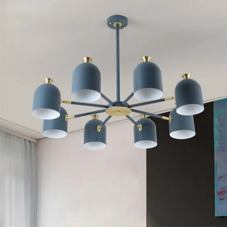 3/6/8 heads metal chandelier adjustable kitchen living room bedroom study porch hotel room 4 colors chandelier