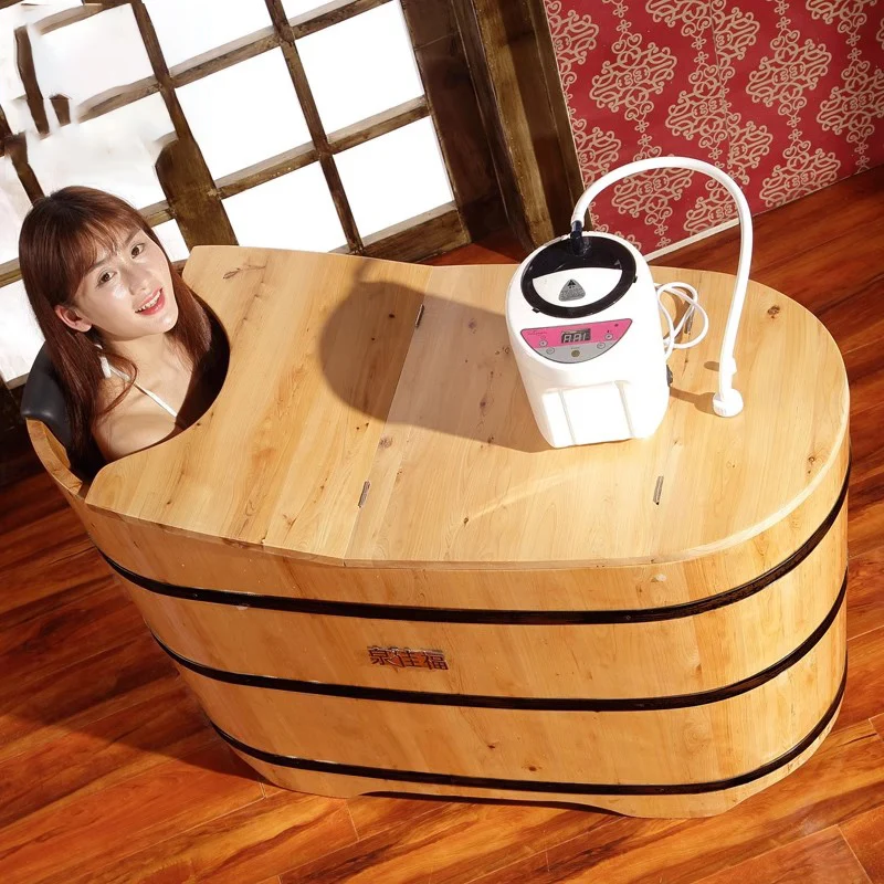 

Portable Adult Flexi Bathtub Wooden Luxury Solid Household Use Bathtub Major Beautiful Banheira Hidromassagem Furniture CY50YT