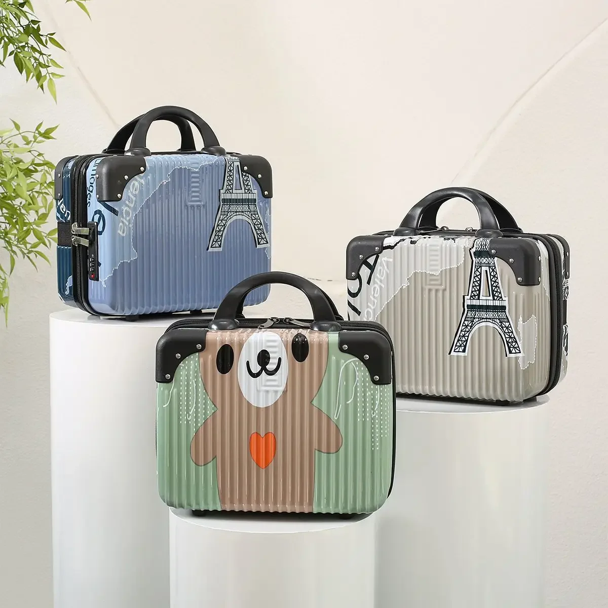 Painted Cosmetic Bag Women's Portable Large-capacity Toilet Bag Portable Travel Simple High-value Waterproof Storage Bag