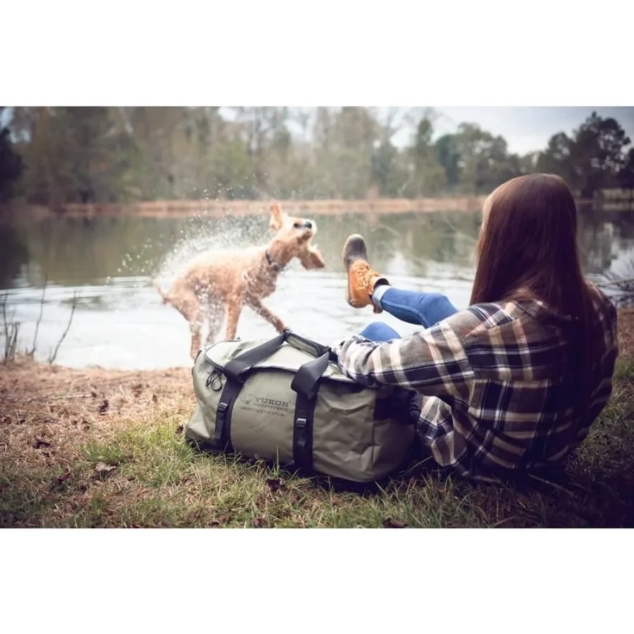 유콘 아웃피터스 아웃도어 캠핑 하이킹 로우 컨트리 올웨더 더플 백 엑스트라 라지 - 90L