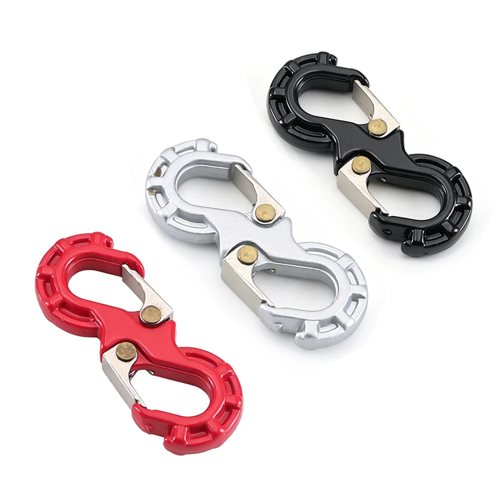 1PCS RC Car Metal Winch S Type Trailer Hook Decoration for Axial SCX10 90046 CC01 TRX4 MST Redcat 1/10 RC Rock Crawler