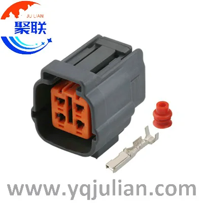 Auto 4pin plug 6195-0015 sensor wiring cable harness connector with terminals and seals