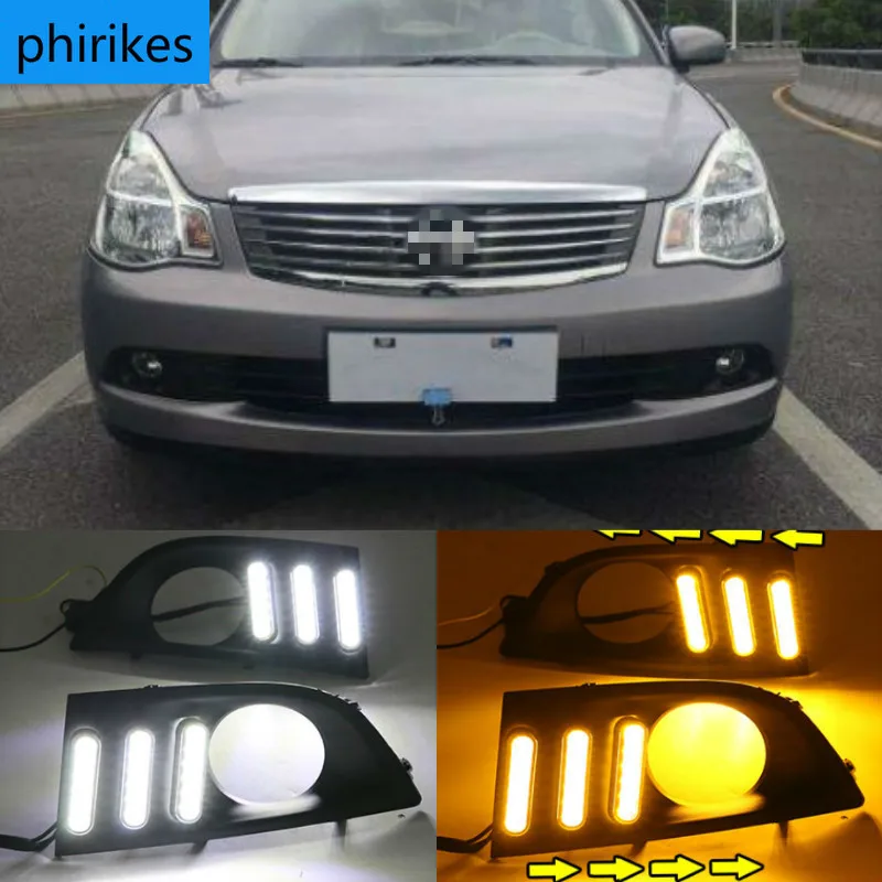 

1 set For Nissan Sylphy sentra 2006 2007 2008 LED DRL Daytime Running Light Daylight Waterproof Signal lamp