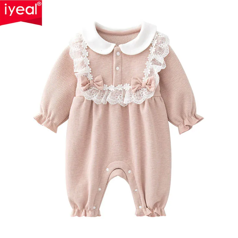 IYEAL 2025 primavera otoño peleles de niña princesa ropa de bebé recién nacido mono para niñas trajes de bebé para niños 3-12M