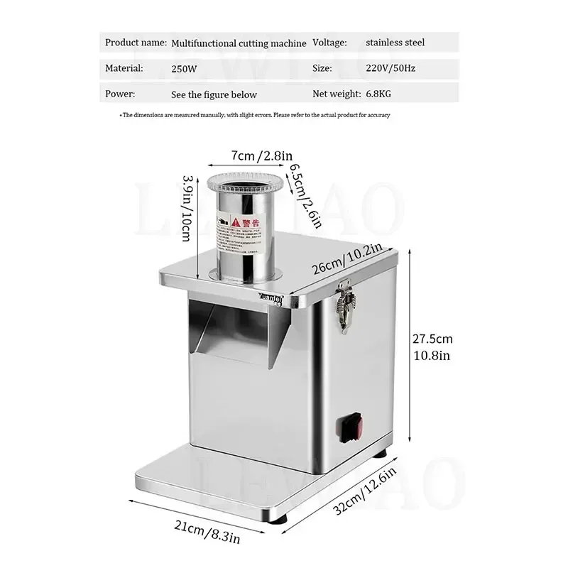 

Commercial Electric Dicer Carrot Potato Diced Cutting Machine Onion Ring Granules Machine