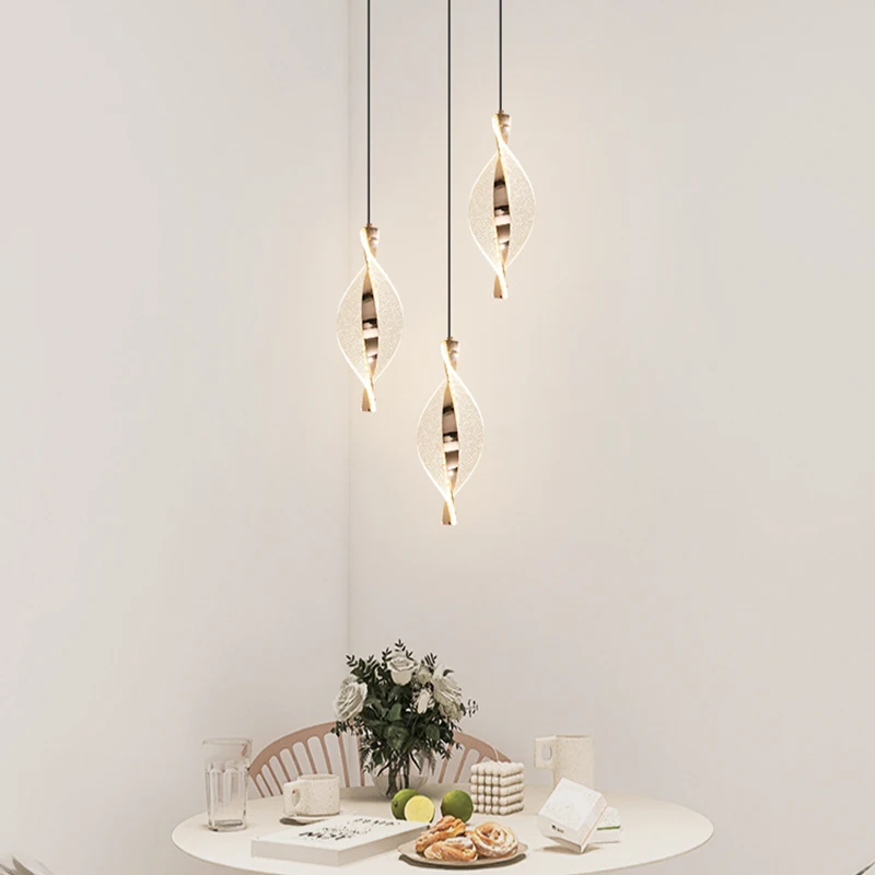 

Modern Gold LED Pendant Lights for Bedroom Living Room Dining Room Chandelier Art Suspension Luminaire Bedside Pendant Lamp