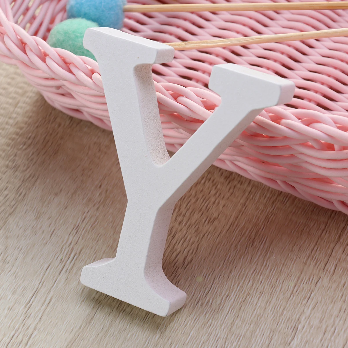 

Wood Alphabet Y Letter Decor Home Party Wedding Bamboo Rustic Room Photo Props Baby Education Toys Environmental