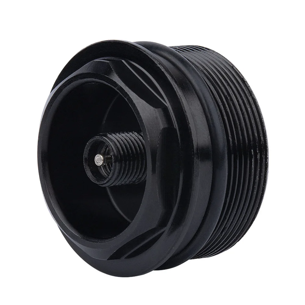 MTB Air Fork Valve Cap For Bolany Aluminum Alloy Bicycle Suspension Repair Parts Double Seal Ring Threaded Nut 31mm 1.0P Adapter
