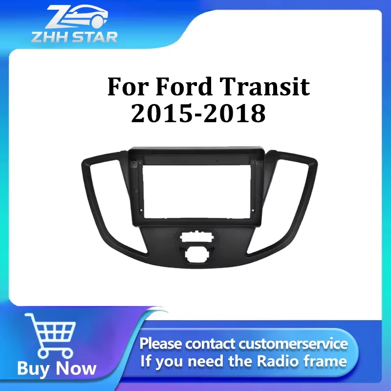 

Car Radio Fascias Frame For Ford Transit Van 2014-2018 9 inch 2DIN Vihicle Stereo Panel 16PIN Harness Wire Power Cord Canbus