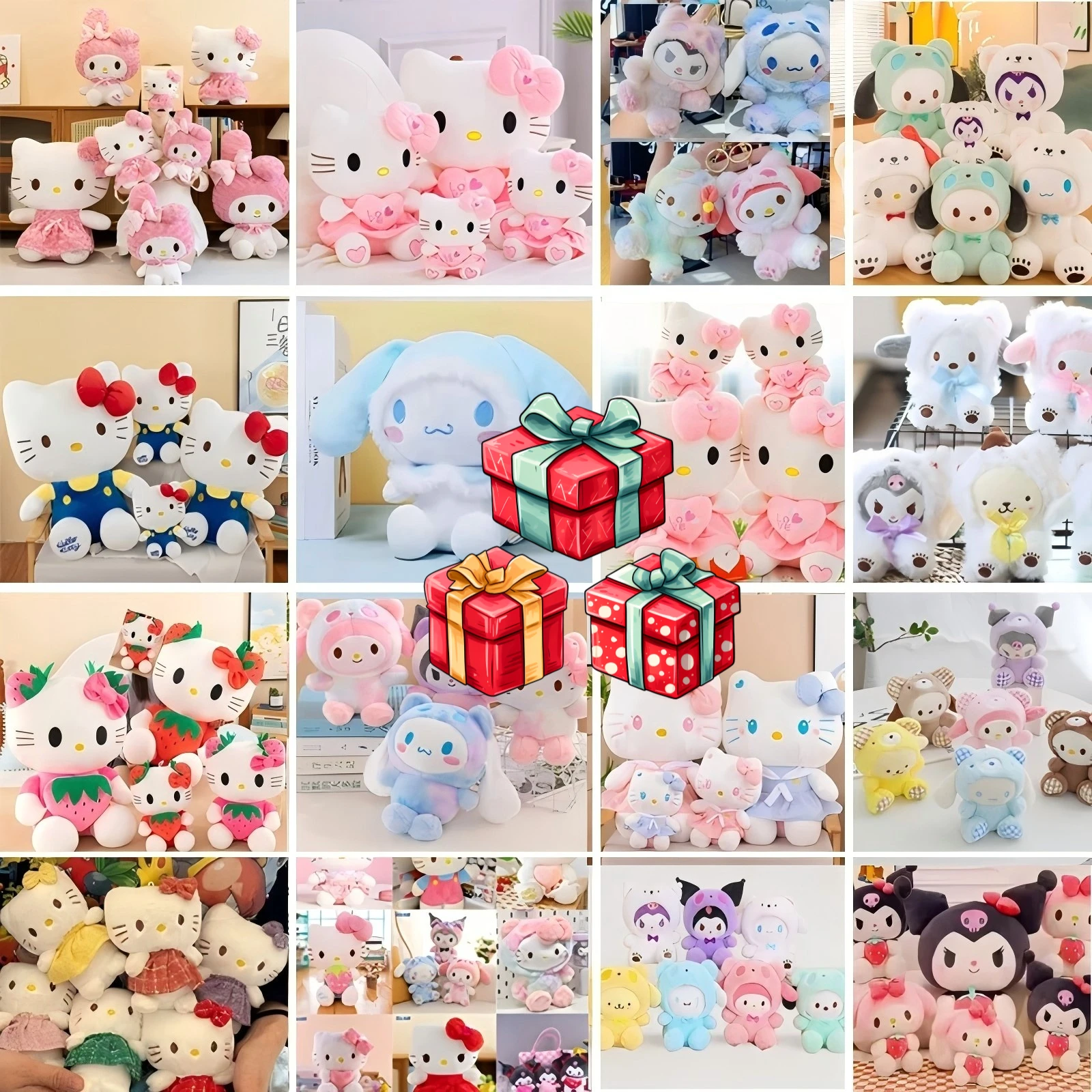 

【 Authorization 】 Sanrio 500, 1 random 8CM-50CM mysterious gift pack plush toy collectible version Valentine's Day party