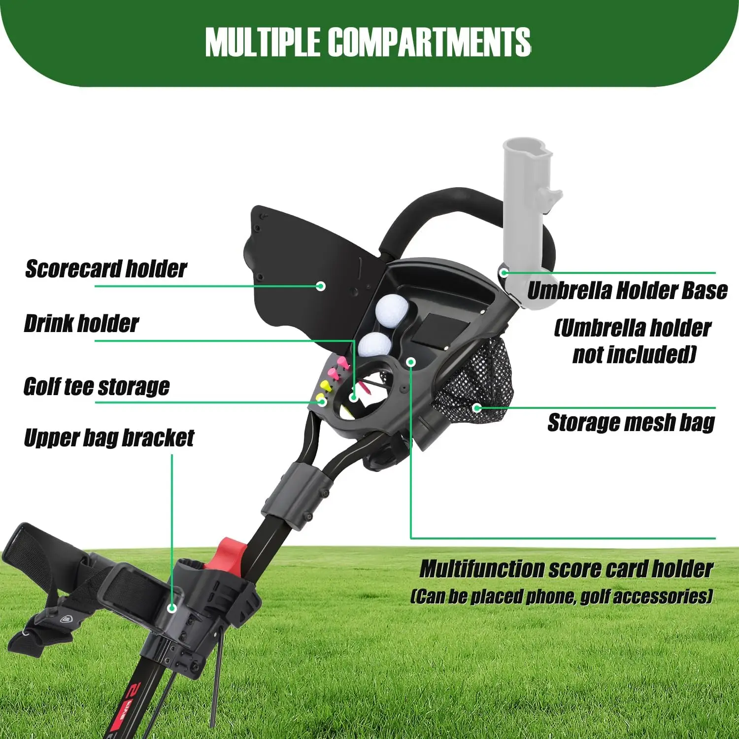 Thumbnail 3 - #4 Compare Golf Bag Carts Before You Buy