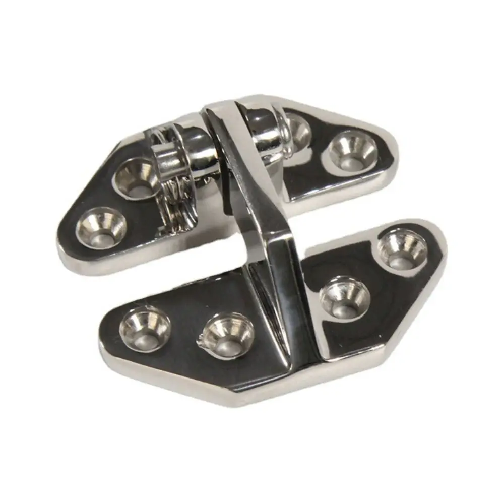 316 Stainless Steel Boat Hinge Heavy-Duty Shaped Strap Strap Hinge Flip Hinge Butterfly Hinge Stainless Steel Hinge Yacht