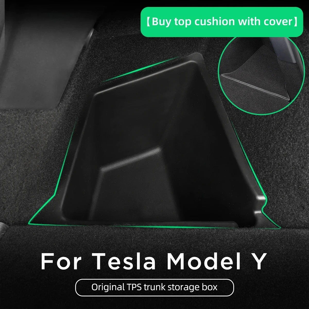 

For Tesla Model Y 2020-2023 Auto Interior Accessories Car Rear Trunk Side Storage Box Left And Right Organize Box New Interior