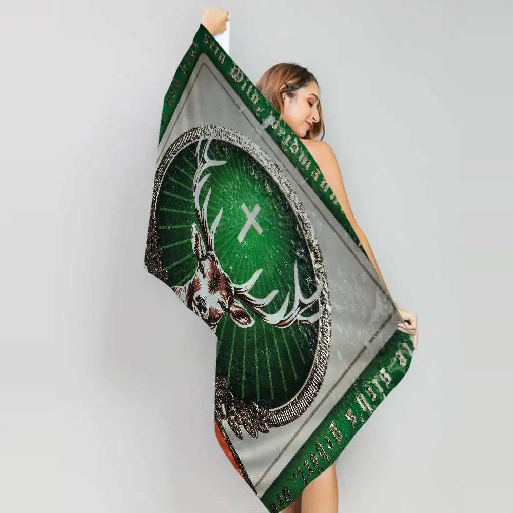 J-Jagermeisters Microfiber Beach Towel Absorbent Quick dry Soft Yoga Swimming Resort Mountain Climbing Towel