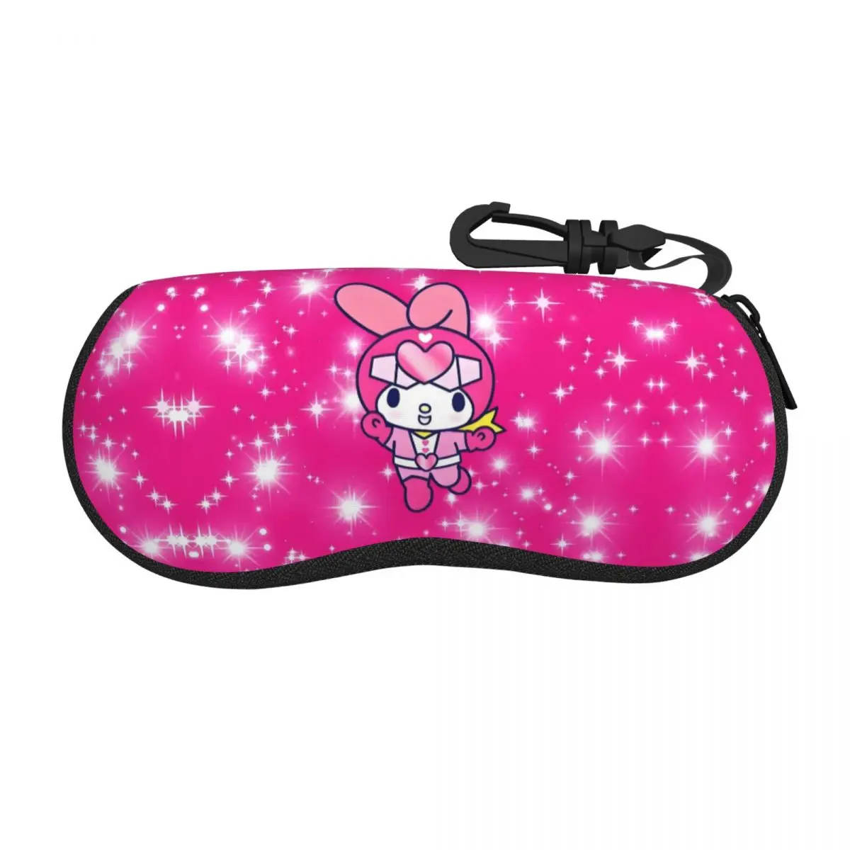 

Custom Sanrio Anime My Melody Sunglasses Soft Case Neoprene Zipper Cute Cartoon Shell Eyeglass Case Protective Box For Glasses
