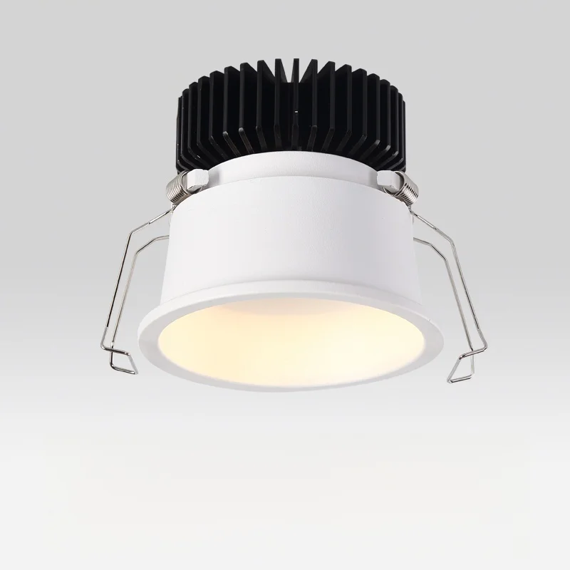 Faretti per illuminazione interna commerciale antiriflesso profondi a LED da incasso a soffitto 55MM 75MM 95MM