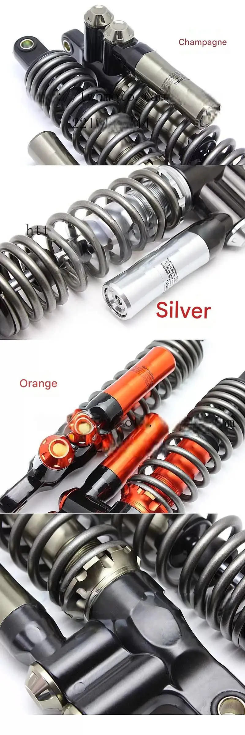 For GN125 EN125 Motorcycle 320mm Nitrogen Rear Shock Absorber Modified Rear Suspension Shock Fork Mod Accessories