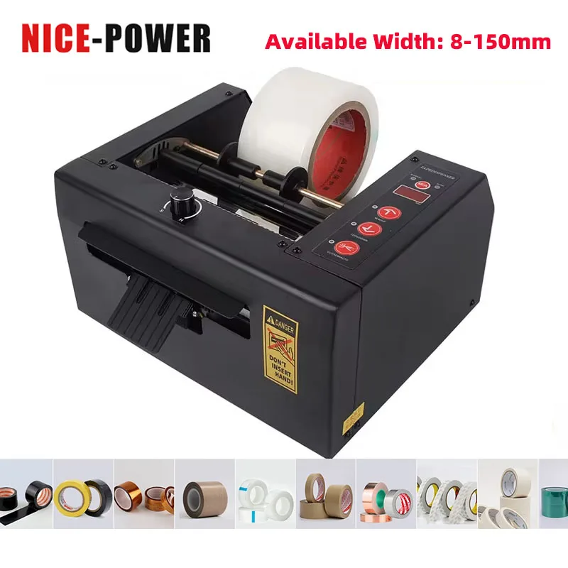 

Automatic Tape Dispenser ZCUT-150 80 Tape Cutting Machine Adhesive Slitting Packing Tools 8-150mm Width ZCUT-9 M-1000 ZCUT-9GR