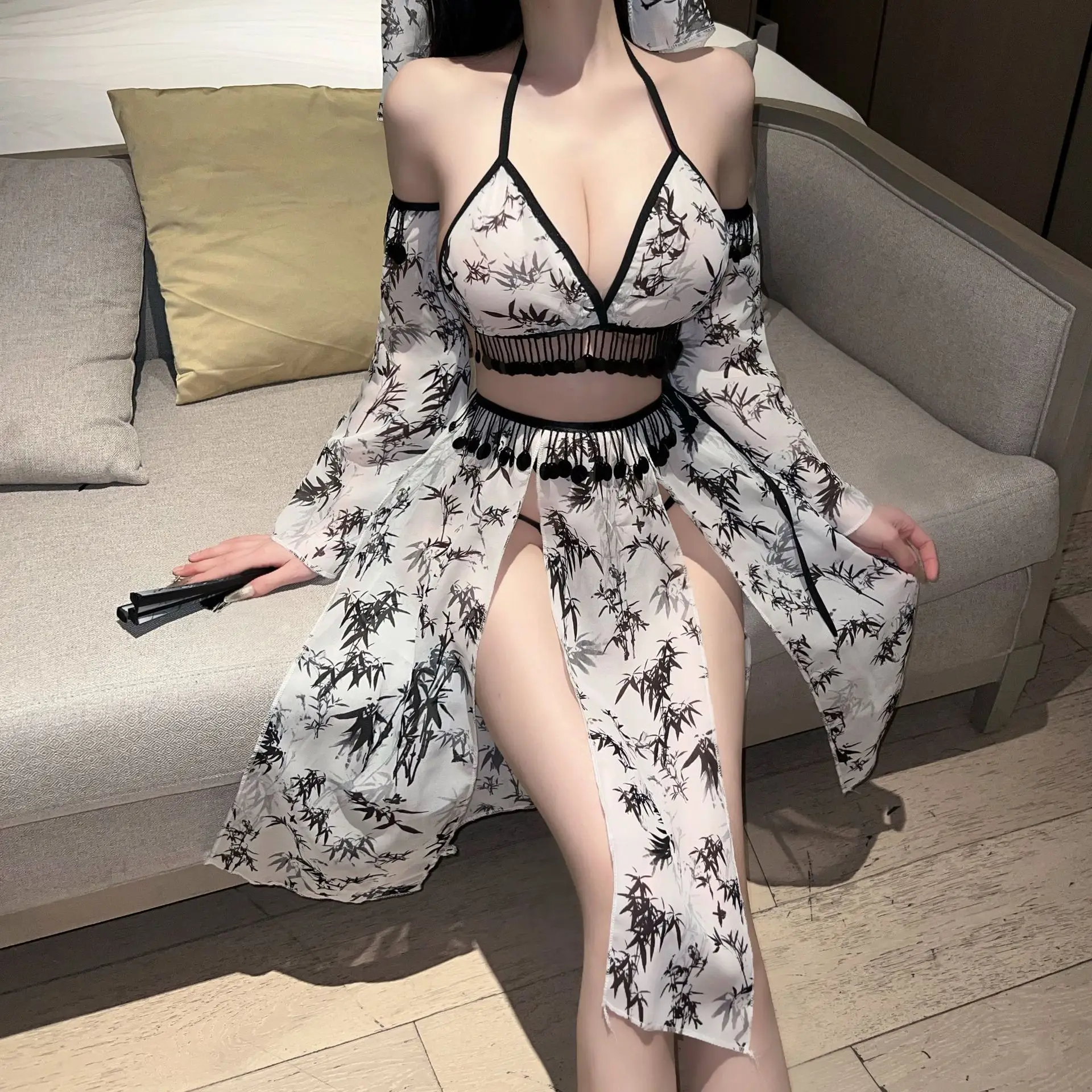 Erotic Lingerievsexy Hanfu Chinese Traditional Style Exotic Style, Dunhuang Flying Celestial Dance Costume