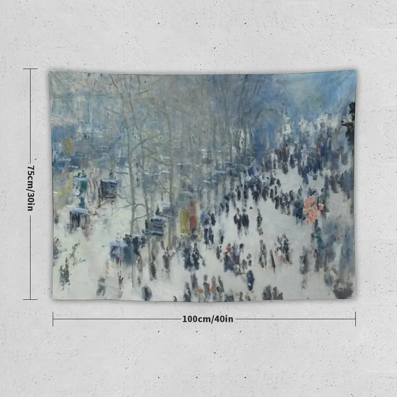 HD. Boulevard des Capucines, by Claude Monet. HIGH DEFINITION Tapestry Nordic Home Decor Decorative Paintings Tapestry