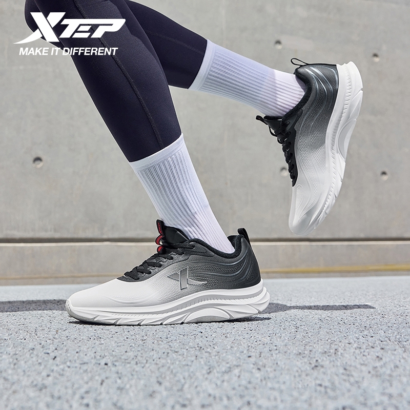  Xtep Cotton Shoes for Men Synthetic Leather Comfortable Breathable Non-Slip Shock Absorption Soft Walking Sneakers 875419370031 